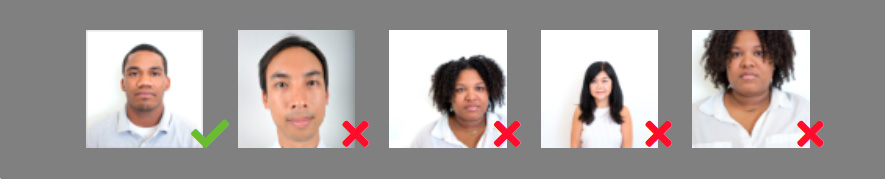 Ejemplos de tamaño y posición