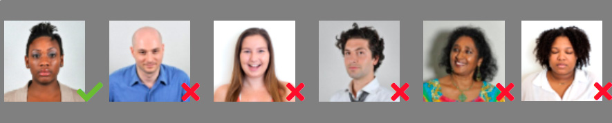 Ejemplos de pose y expresión